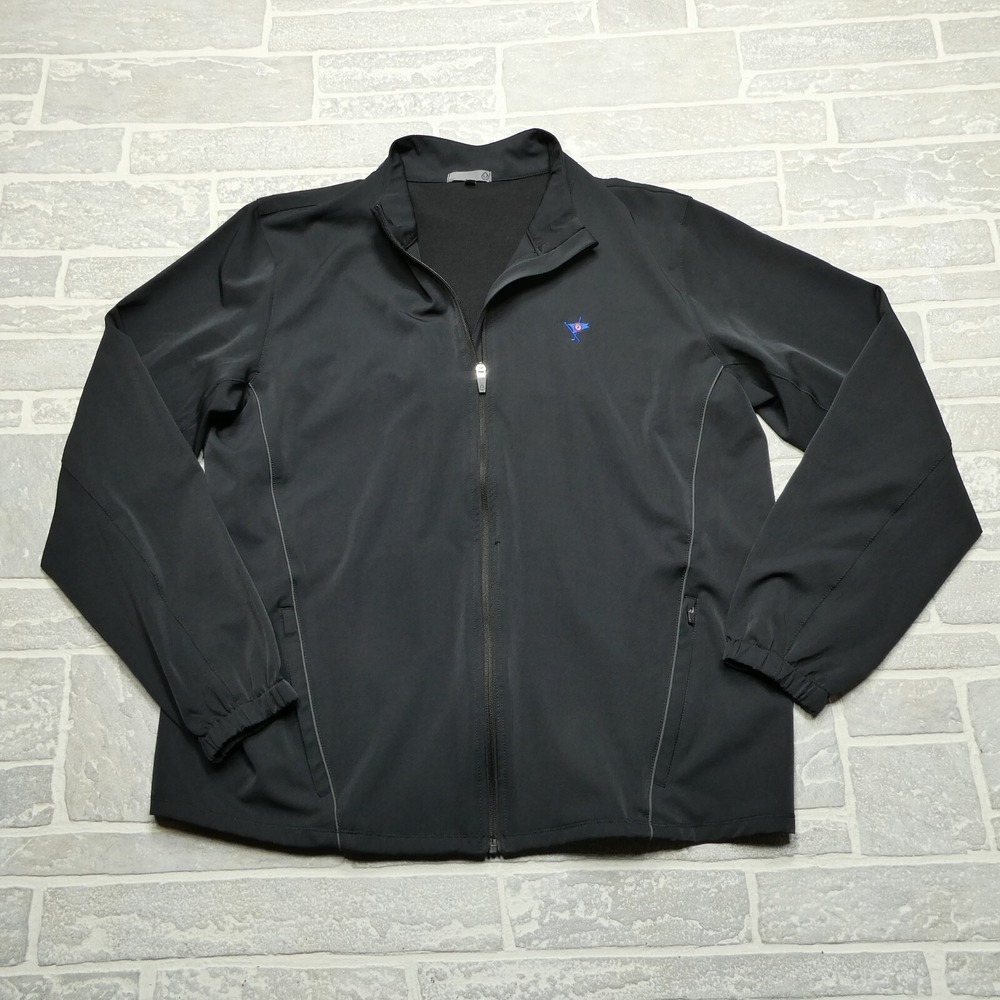 Tasc Performance Jacket Mens Large Black Full Zip Organic Cotton‎ Bamboo